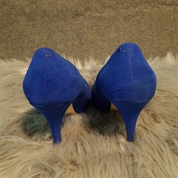 Blue 4" chrome tip pumps - Picture 4 of 6